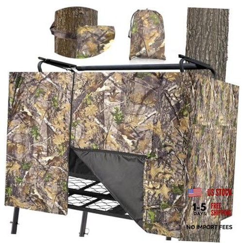 Hunting tree stand blind cover - tree,