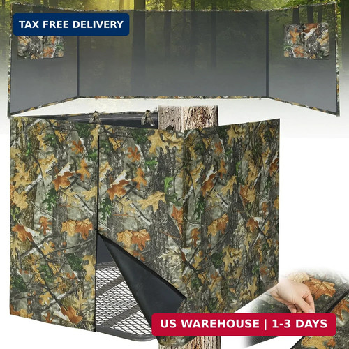 See through hunting tree stand - through,