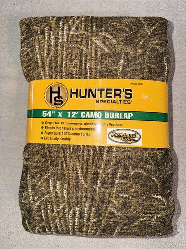 Nip camo burlap blind - burlap, fabric